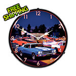 Collectable Sign and Clock Fast Freds Backlit Wall Clock