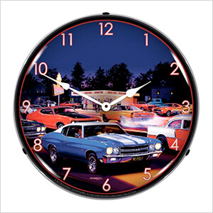 Fast Freds Backlit Wall Clock