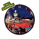 Collectable Sign and Clock Sammys Playland Backlit Wall Clock