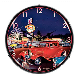 Sammys Playland Backlit Wall Clock