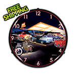 Collectable Sign and Clock Teds Drive In Backlit Wall Clock