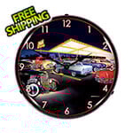Collectable Sign and Clock Teds Drive In Backlit Wall Clock