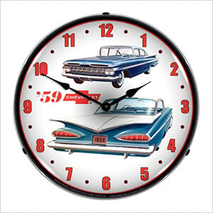 1959 Chevrolet Backlit Wall Clock