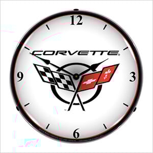 C5 Corvette 2 Backlit Wall Clock
