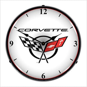 C5 Corvette 2 Backlit Wall Clock