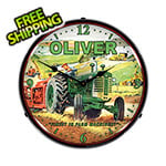 Collectable Sign and Clock Oliver Tractor Backlit Wall Clock