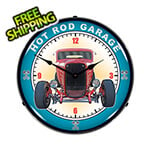 Collectable Sign and Clock Hot Rod Garage Backlit Wall Clock
