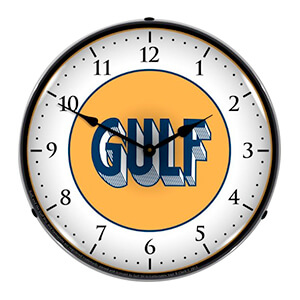 Gulf 1920 Backlit Wall Clock