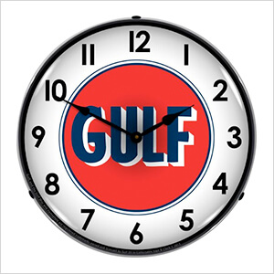Gulf 1960 Backlit Wall Clock