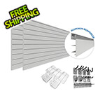 Proslat PROCORE PVC Slatwall Ultimate Bundle (Grey)