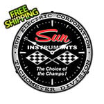 Collectable Sign and Clock Sun Instruments Backlit Wall Clock