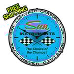 Collectable Sign and Clock Sun Instruments The Choice of the Champs Backlit Wall Clock