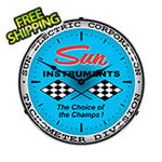 Collectable Sign and Clock Sun Instruments The Choice of the Champs Backlit Wall Clock