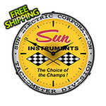 Collectable Sign and Clock Sun Instruments Backlit Wall Clock