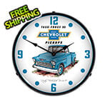 Collectable Sign and Clock 1955 Chevrolet Truck Backlit Wall Clock