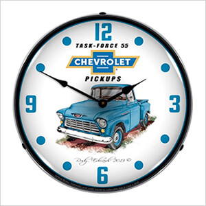 1955 Chevrolet Truck Backlit Wall Clock