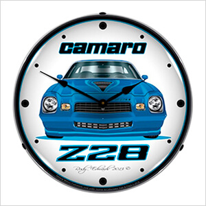 1979 Z28 Camaro Backlit Wall Clock