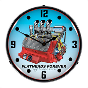 Flathead V8 Backlit Wall Clock