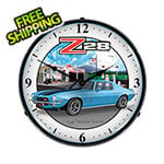 Collectable Sign and Clock 1970 Z28 Camaro Backlit Wall Clock