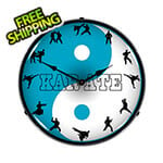 Collectable Sign and Clock Karate Backlit Wall Clock