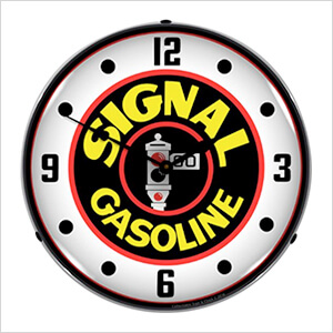 Signal Gasoline Backlit Wall Clock