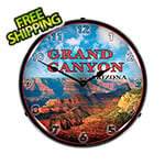 Collectable Sign and Clock Grand Canyon Arizona Backlit Wall Clock