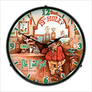 The Last Shot 19th Hole Backlit Wall Clock