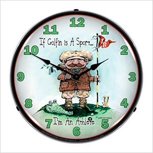 Golf is a Sport Backlit Wall Clock