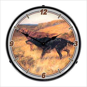 On the Point Backlit Wall Clock