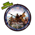 Collectable Sign and Clock First and Second Amendment Backlit Wall Clock