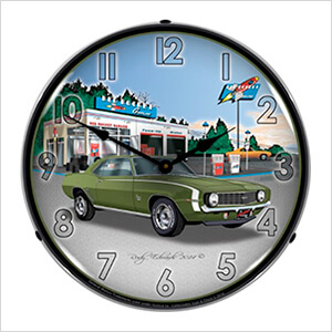 1969 Camaro SS Rocket Backlit Wall Clock