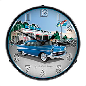 1957 Bel Air Backlit Wall Clock