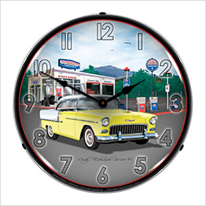 1955 Bel Air Backlit Wall Clock