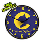 Collectable Sign and Clock Chessie System Railroad Backlit Wall Clock
