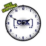 Collectable Sign and Clock CSX Railroad How Tomorrow Moves Backlit Wall Clock