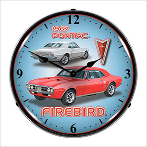 1967 Pontiac Firebird Backlit Wall Clock