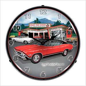 1968 SS Chevelle Backlit Wall Clock