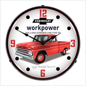 1965 Chevrolet Truck Backlit Wall Clock