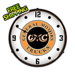 Collectable Sign and Clock General Motors Trucks Backlit Wall Clock