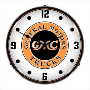 General Motors Trucks Backlit Wall Clock