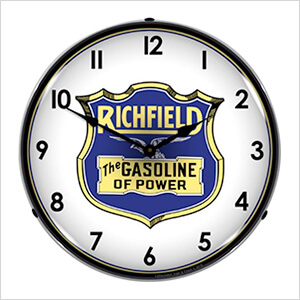 Richfield Gasoline Backlit Wall Clock