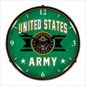 United States Army Backlit Wall Clock