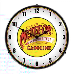 Meteeor Gasoline Backlit Wall Clock