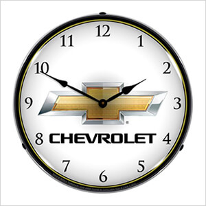 Chevrolet Bowtie Backlit Wall Clock