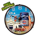 Collectable Sign and Clock Gulfpride Motor Oil Backlit Wall Clock