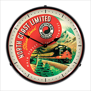 Northern Pacific Backlit Wall Clock