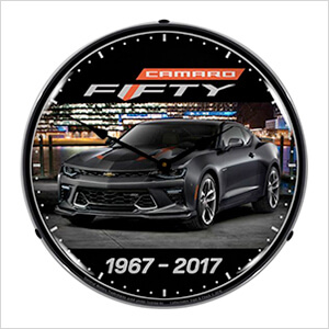 2017 Camaro 50th Backlit Wall Clock