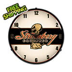 Collectable Sign and Clock Stromberg Equipped Backlit Wall Clock