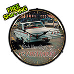 Collectable Sign and Clock 1962 Chevrolet Impala Backlit Wall Clock