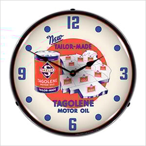 Skelly Motor Oil Backlit Wall Clock